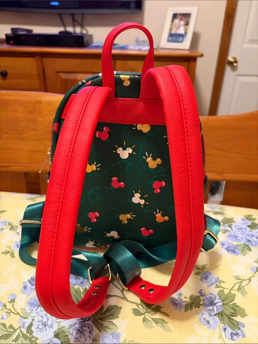 Disney Parks Loungefly Holiday Lights mini backpack